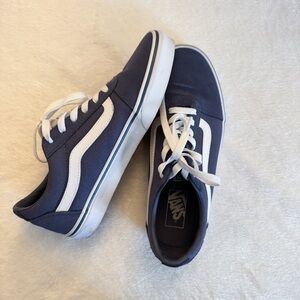Vans Navy and White Classic Sneakers